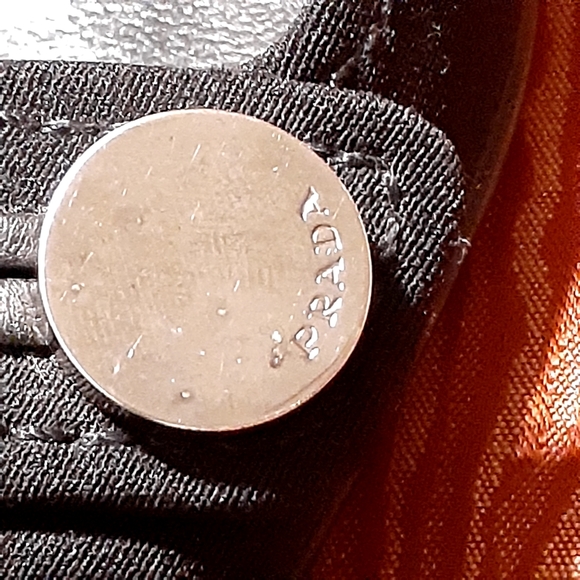 Prada Black Pointed Toe Fabric Covered Kitten Heels Pumps Women's Size 39 - Picture 9 of 16